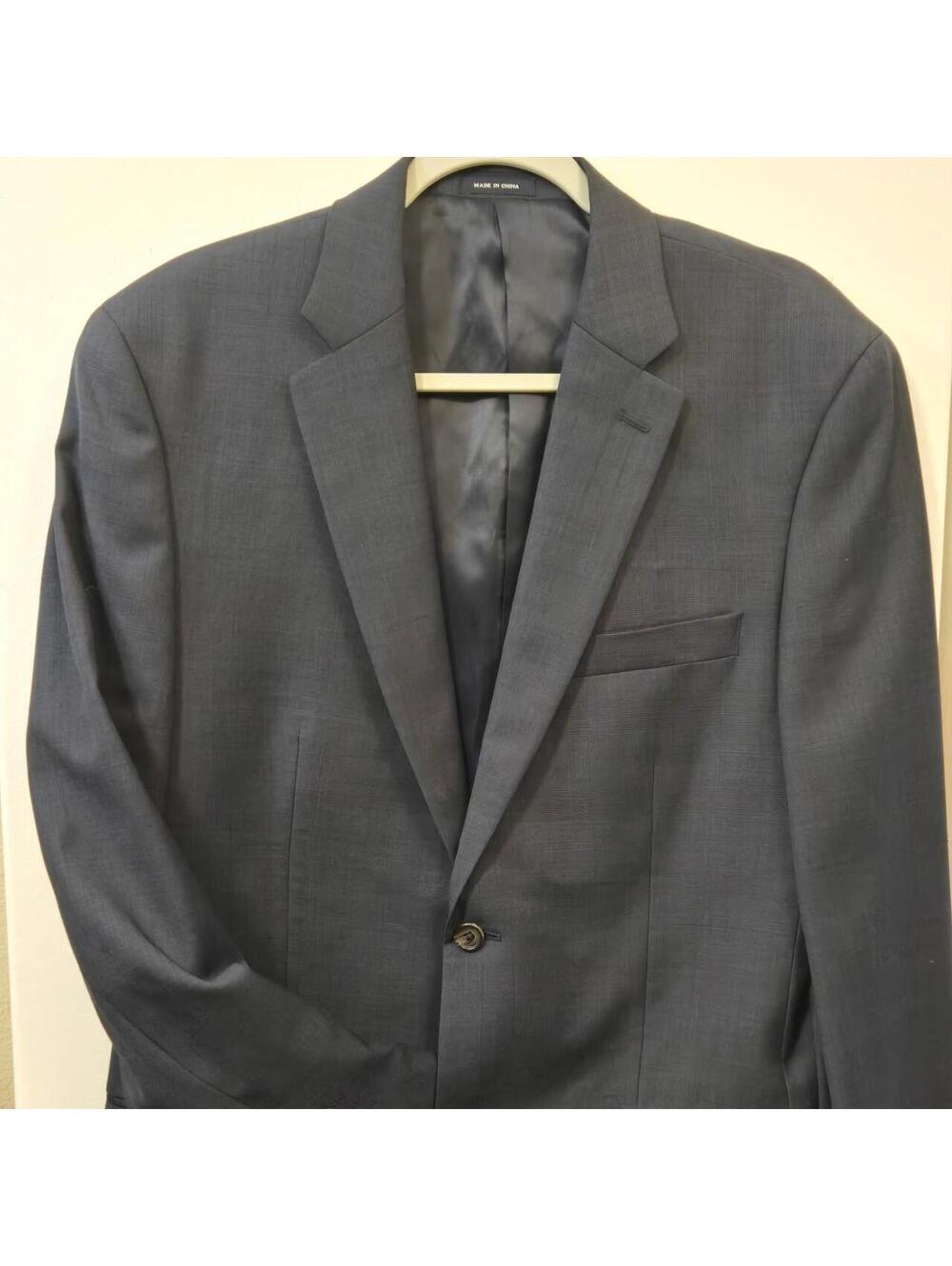 Ralph Lauren Men's Navy and Grey Tailored-jacket